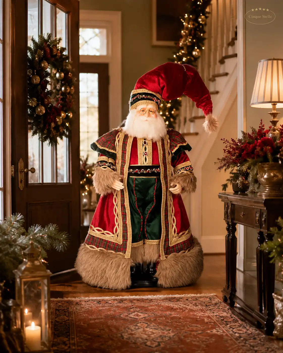 Babbo Natale Tartan 76cm