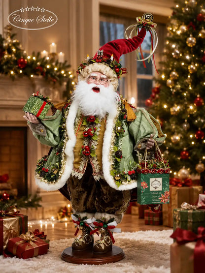 Babbo natale con regalo e borsetta 65CM