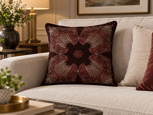 Cuscino ETRO in velluto con motivo a medaglione 45x45 cm