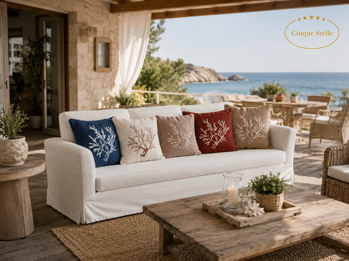 Cuscino Corallomania outdoor Mastro Raphael