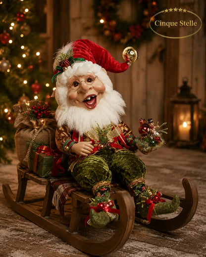 Elfo Di Buon Natale 45cm
