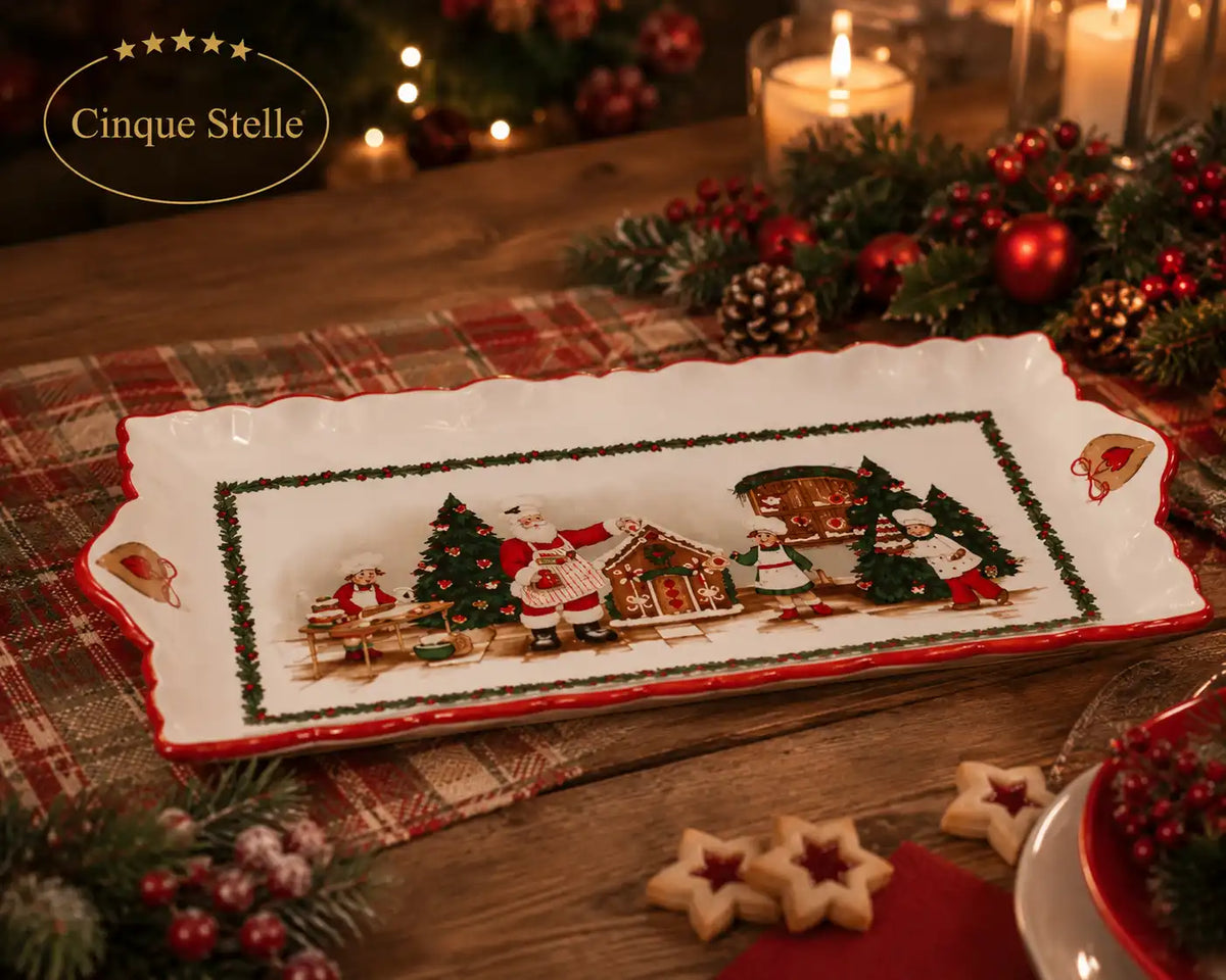 Vassoio babbo natale/bambini 32,5 cm