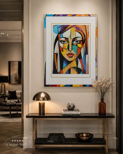 Quadro Picasso con cornice in legno 60x4x80cm