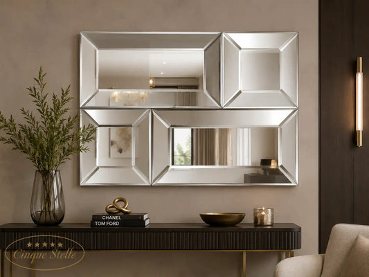 Specchio rettangolare senza cornice 130x5x88cm