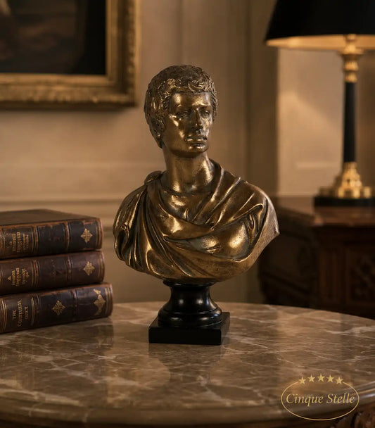 Busto augusto in resina 28,5 cm