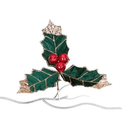 Decorazione natalizia con pinzetta – Agrifoglio