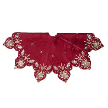 Tappeto copribase per albero di Natale, diametro 112 cm,