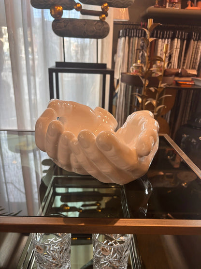 Ciotola Gilde, "Buddha", ceramica, bianca, L. 23 cm