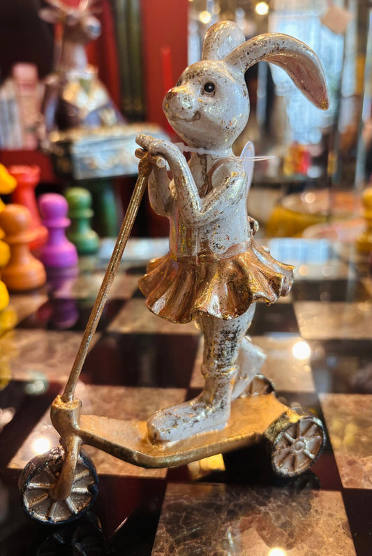 Statua di coniglio in resina 16 cm