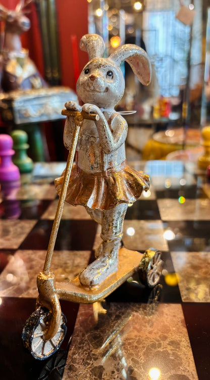 Statua di coniglio in resina 16 cm