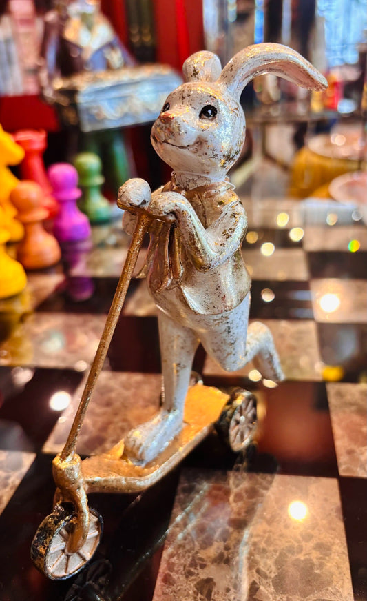 Coniglio in resina 17 cm