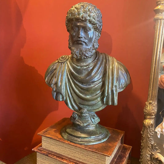 Busto In Bronzo Marco Aurelio