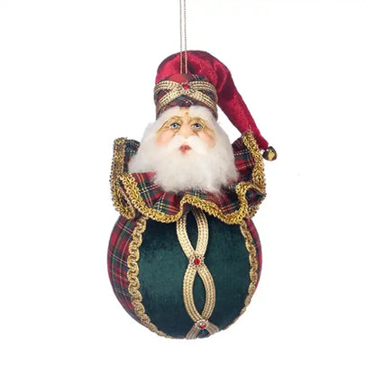 Decorazione Babbo Natale Su Pallina 11CM