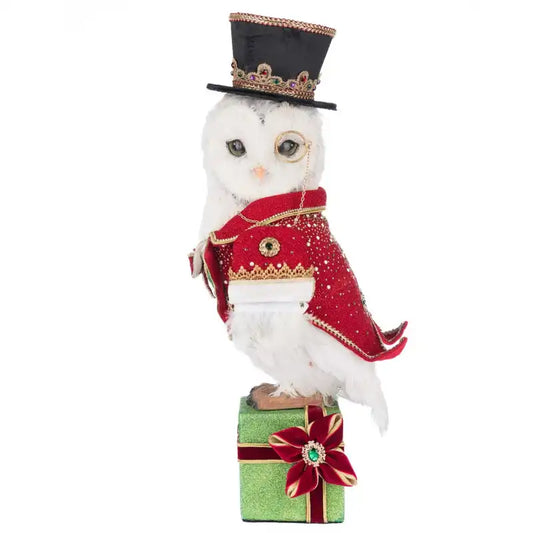 Palla di Natale gufo da tavolo