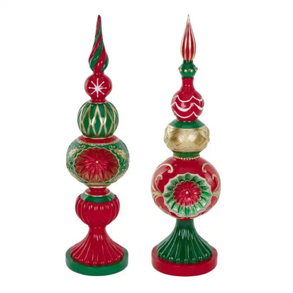 Riflessione natalizia set di 2 topiere finali 51CM