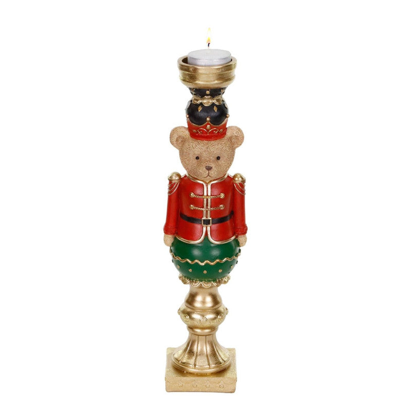 Portacandele orso 31,5CM