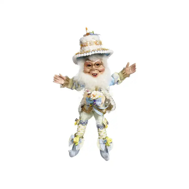 Compleanno elfo blu/yl 29,50CM