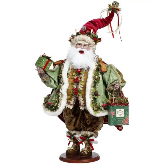 Babbo natale con regalo e borsetta 65CM