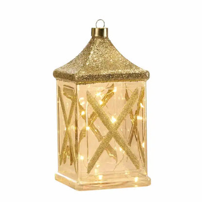 Lanterna a led  champ/oro 20CM