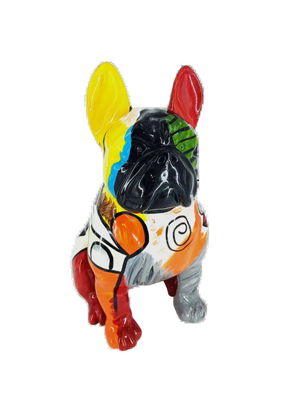 BULDOG FRANCESE SEDUTO PICASSO 18CM