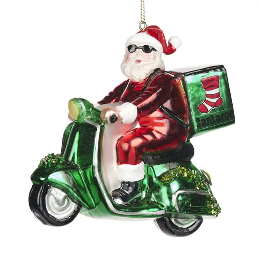 Babbo natale su Vespa