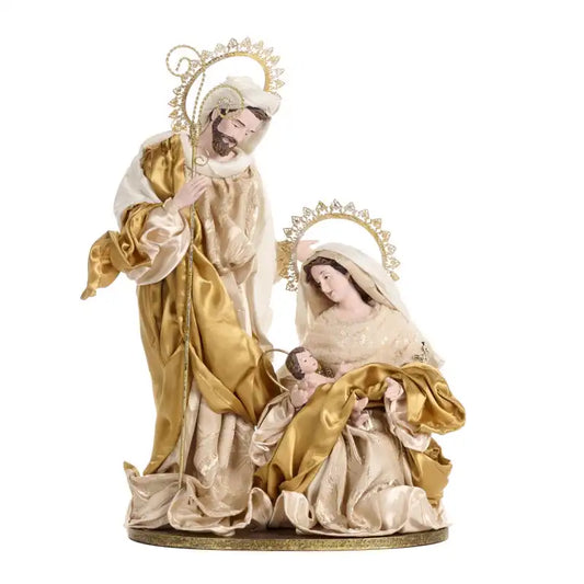 Sacra famiglia su base CRM/GLD 41CM