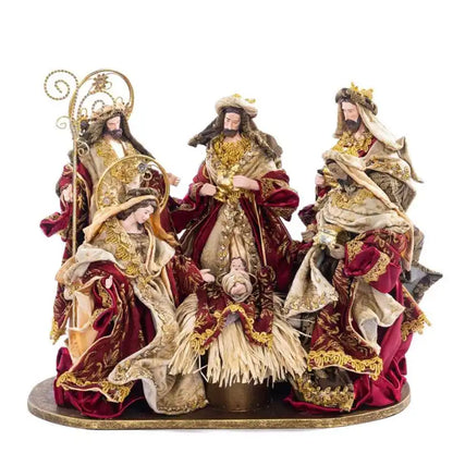 Sacra Famiglia in stile tradizionale 36cm
