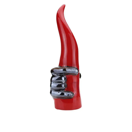 Corno Mano-Corna in Terracotta h 32