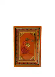 Vassoio ETRO rettangolare in ceramica con motivo araldico