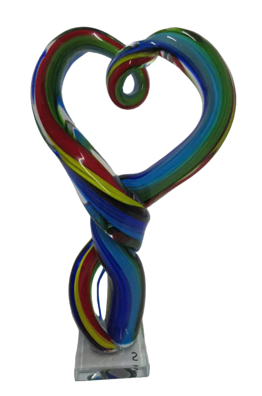 Scultura in cristallo "CUORE"  34cm