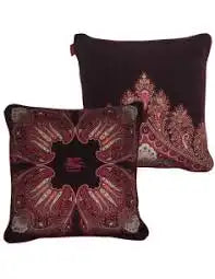 Cuscino ETRO in velluto con motivo a medaglione 45x45 cm