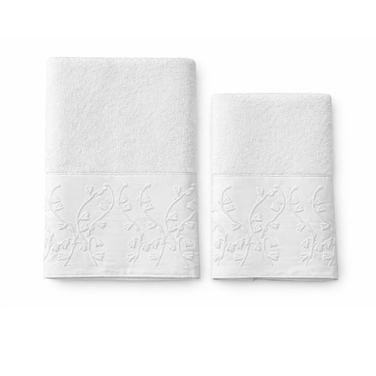 Set 2 pezzi asciugamani Fleur Des Bois di Mastro Raphael