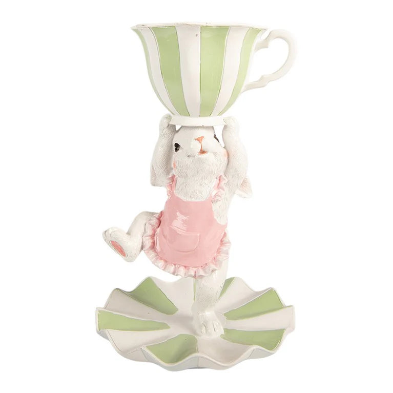coniglio con tazzina 15x24cm